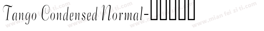 Tango Condensed Normal字体转换